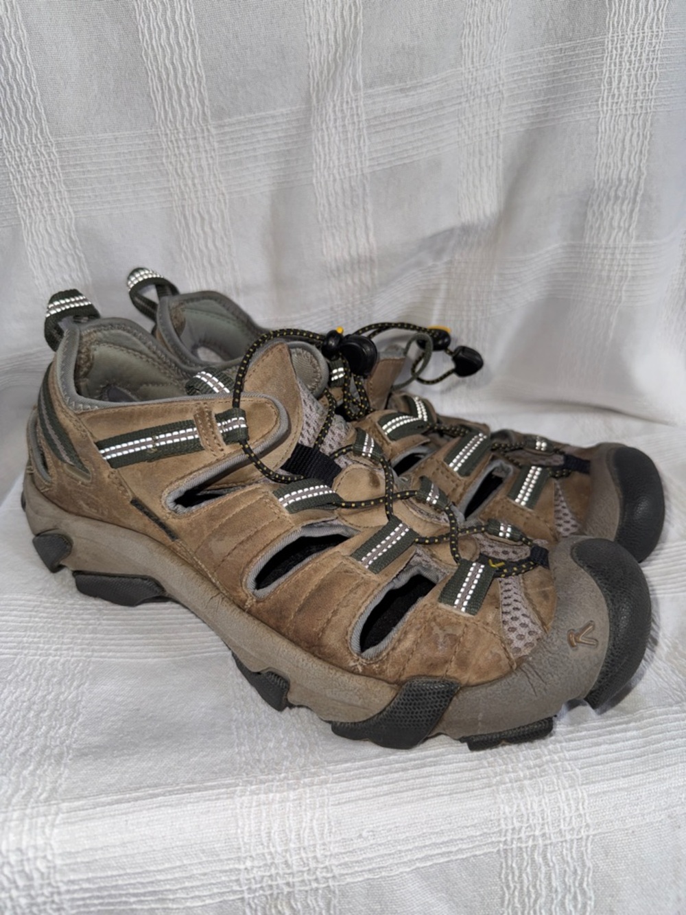 Men's Brown Outdoor Closed-Toe Sandal - Rugged Trail Comfort Keen XT 0205 9.5